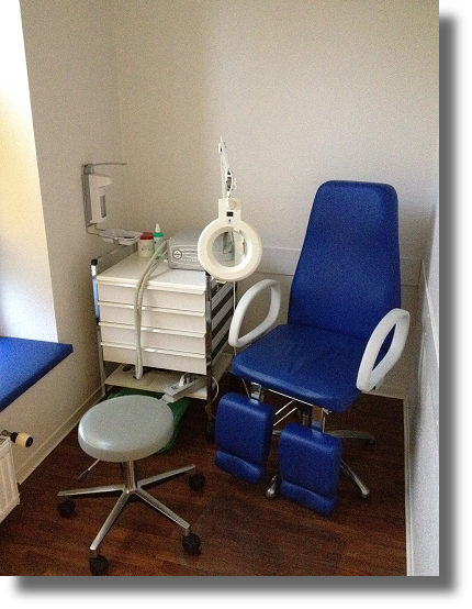 Unser Behandlungsraum f&uuml;r Nagelpilzerkrankungen